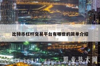 比特币杠杆交易平台有哪些的简单介绍